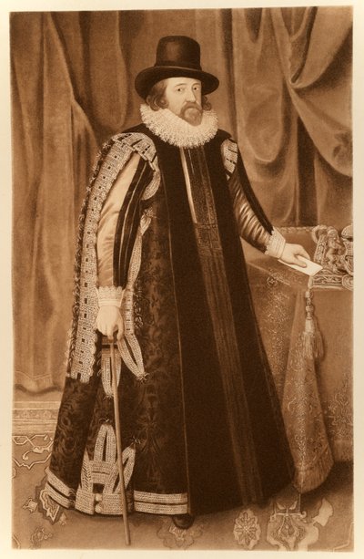 Francis Bacon, St Albans vikomt, „I. és VI. James”-ből, Manzi Joyant und Co. Paris, 1904 (kollotípia) alkotó: Paul van Somer